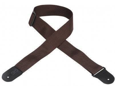 Polypropylene Guitar Strap with Polyester Ends - Brown XL